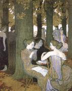 Maurice Denis The Muses or in the Park oil painting reproduction